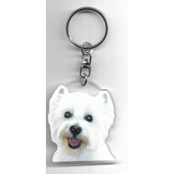 WESTIE CHIEN porte clés