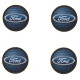  FORD 40mm x 4 Stickers HUBS WHEEL CENTER 