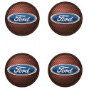 FORD  x 4  Stickers vinyle laminé