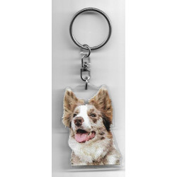 BORDER COLLIE DOG / Key Fobs