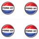 FORD GT  x 4  laminated decals