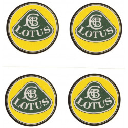  LOTUS 40mm x 4 Stickers HUBS WHEEL CENTER 