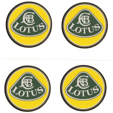  LOTUS 40mm x 4 Stickers HUBS WHEEL CENTER 