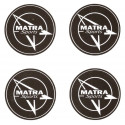 MATRA  x 4   Stickers vinyle laminé