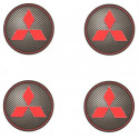 MITSUBISHI  x 4  Stickers vinyle laminé