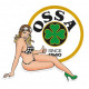 OSSA Pin Up droite Sticker vinyle laminé