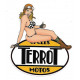 TERROT " Rangos "  Pin up droite Sticker vinyle laminé