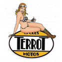 TERROT " Rangos "  Pin up droite Sticker vinyle laminé