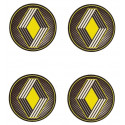 AUTO  " R " x 4  Stickers vinyle laminé