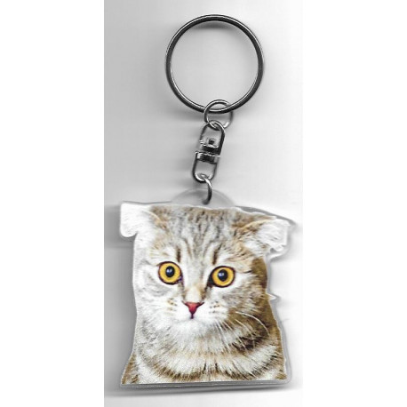 SCOTTISH FOLD CAT Key Fobs