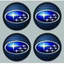 SUBARU  x 4  Stickers vinyle laminé