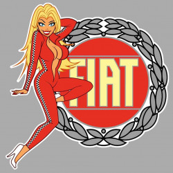 FIAT Pin Up left Sticker