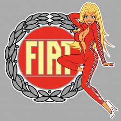 FIAT Pin Up right Sticker