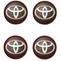 TOYOTA  x 4  laminated decal