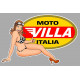 MOTO VILLA  Pin UP Sticker droite