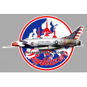 SUPER SABRE F-100C Skyblazers laminated decal