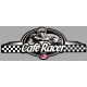 CAFE RACER bretagne  USA logo Sticker