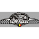 CAFE RACER bretagne  BELGIUM logo Sticker