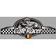 CAFE RACER bretagne  Logo BELGIUM Sticker