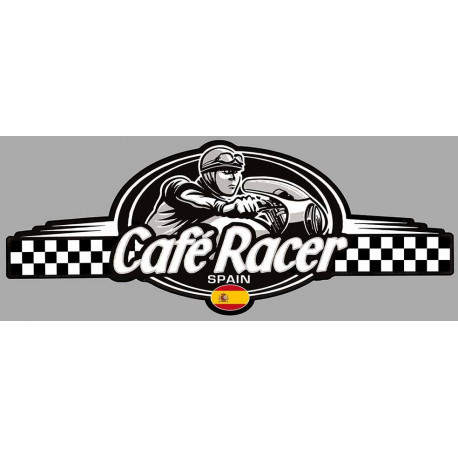 CAFE RACER bretagne SPAIN logo Sticker