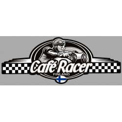 CAFE RACER bretagne FINLAND logo Sticker