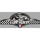 CAFE RACER bretagne  FRANCE Logo  Sticker