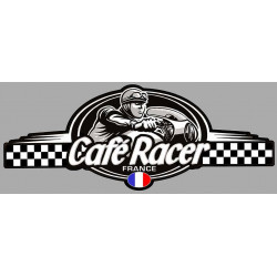 CAFE RACER bretagne  FRANCE Logo  Sticker
