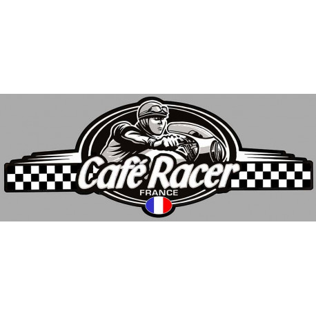 CAFE RACER bretagne FRANCE logo Sticker