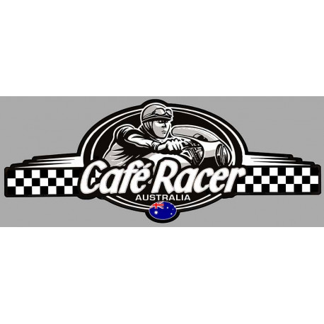 CAFE RACER bretagne  AUSTRALIA Logo  Sticker