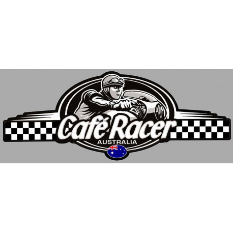 CAFE RACER bretagne AUSTRALIA logo Sticker