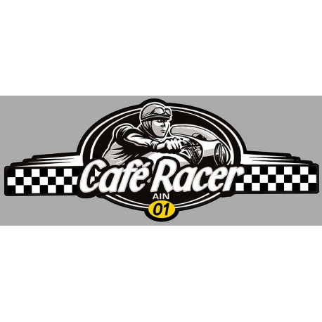dept AIN 01 CAFE RACER bretagne   Logo  Sticker