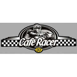 Dept ALLIER 03 CAFE RACER bretagne logo Sticker