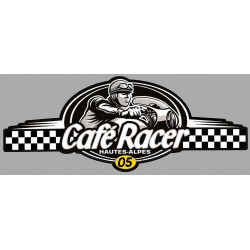 Dept HAUTE ALPES 05 CAFE RACER bretagne logo Sticker
