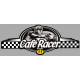 dept AUDE 11 CAFE RACER bretagne   Logo  Sticker