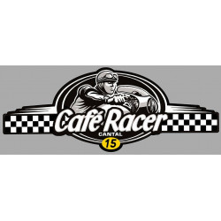dept CANTAL 15 CAFE RACER bretagne   Logo  Sticker