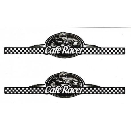 CAFE RACER Pair  Sticker 75mm x 17mm