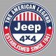 JEEP  4x4 Sticker vinyle laminé