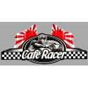 CAFE RACER  2 JAPON  FLAGS ( sans bretagne )  Sticker