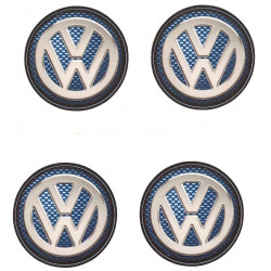  VW 50mm x 4 Stickers HUBS WHEEL CENTER 