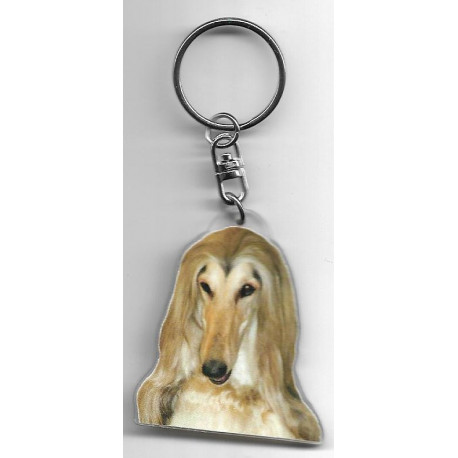 AFGHAN LEVRIER  DOG / Key Fobs