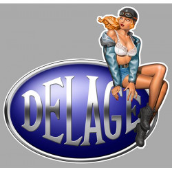 DELAGE  Pin Up  right Sticker