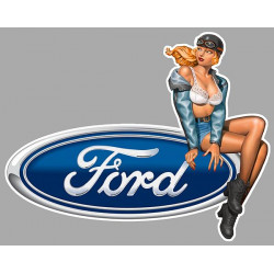FORD  Pin Up  droite Sticker