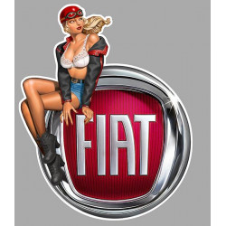 FIAT Pin Up gauche Sticker vinyle