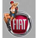 FIAT Pin Up gauche Sticker vinyle