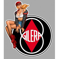 GILERA  Pin Up  left vinyl Sticker