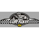 Dept INDRE ET LOIRE 37 CAFE RACER bretagne   Logo  Sticker
