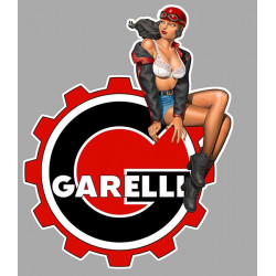 GARELLI  Pin Up  right vinyl Sticker