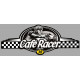 Dept ISERE 38 CAFE RACER bretagne   Logo  Sticker