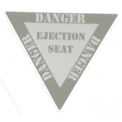 " DANGER " Ejection Seat lamined sticker