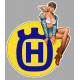 HUSQVARNA  Pin Up  droite Sticker vinyle